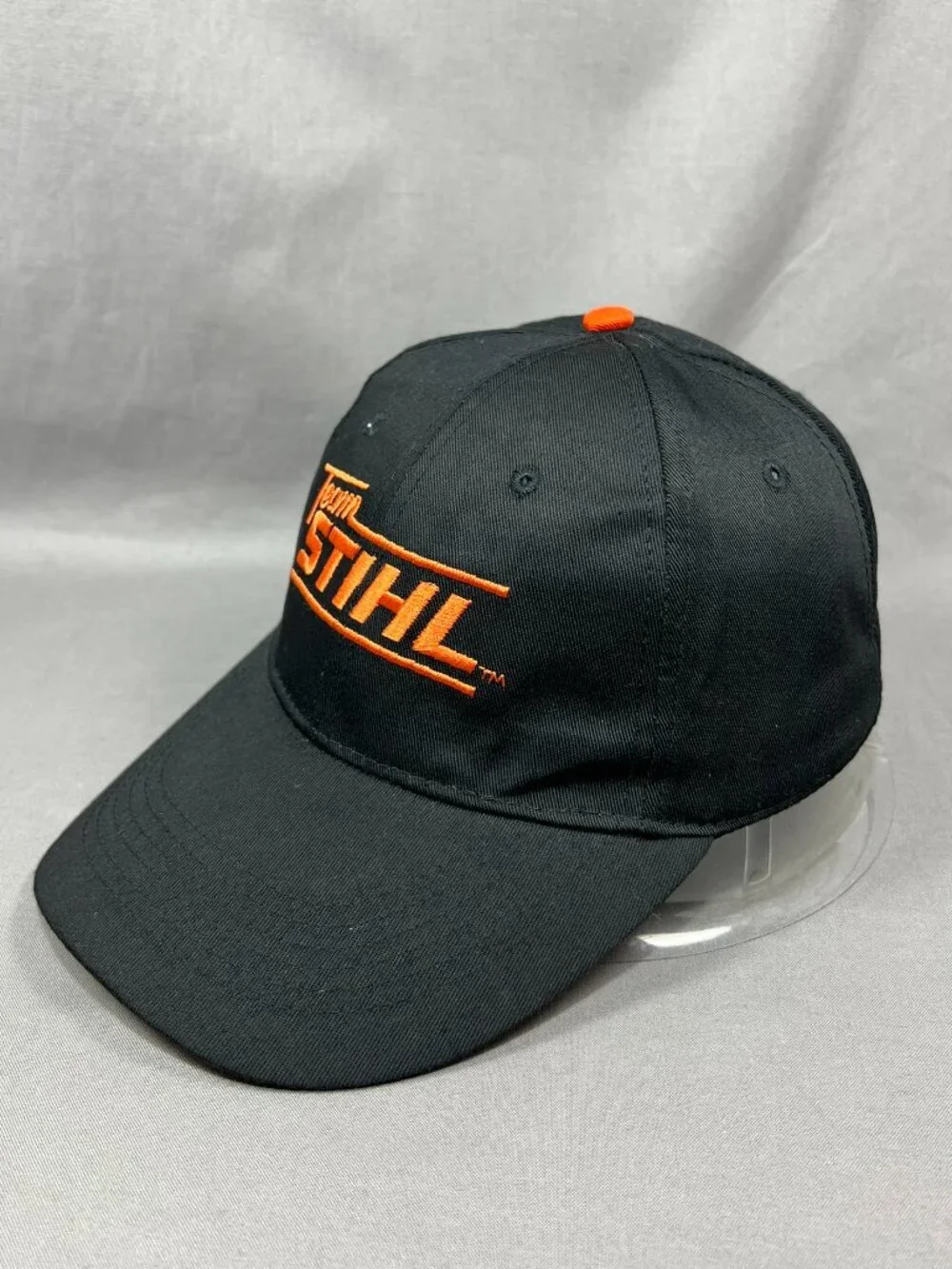 Team Stihl Outfitters Strapback Hat Black Chainsaw Equipment Adjustable Mens Cap
